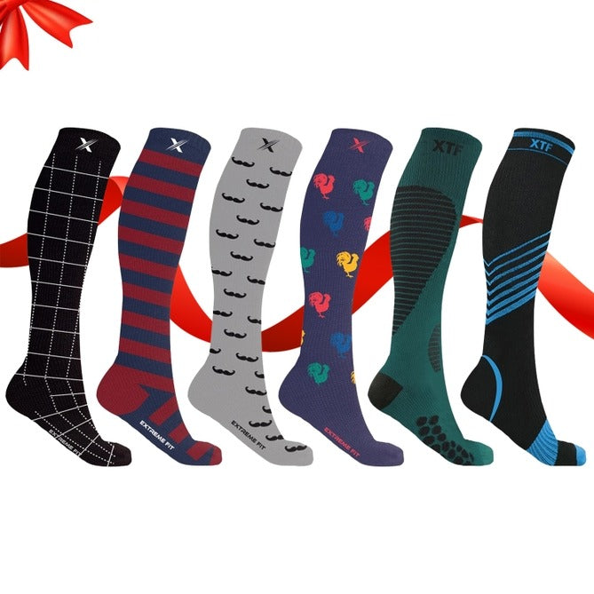 MEN'S PAIN RELIEF SOCKS - 6 PAIRS PACKED TOGETHER