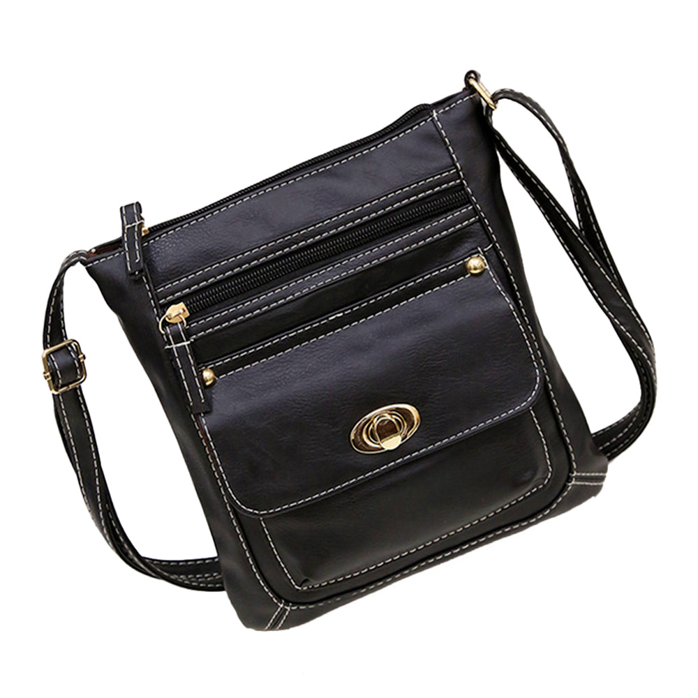 Crossbody Buckle Messenger Bag