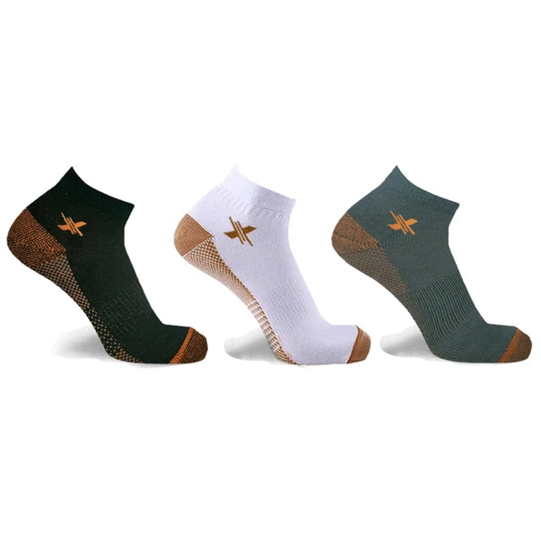 48-PAIRS ANKLE COMPRESSION SOCKS WITH FREE DISPLAY