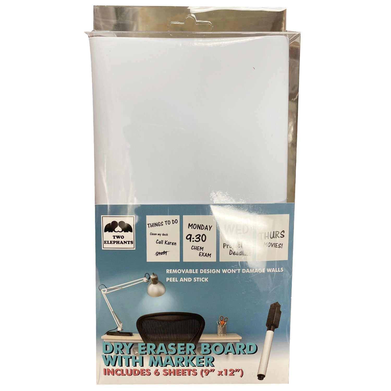 Removeable Dry Erase Sheets with Marker