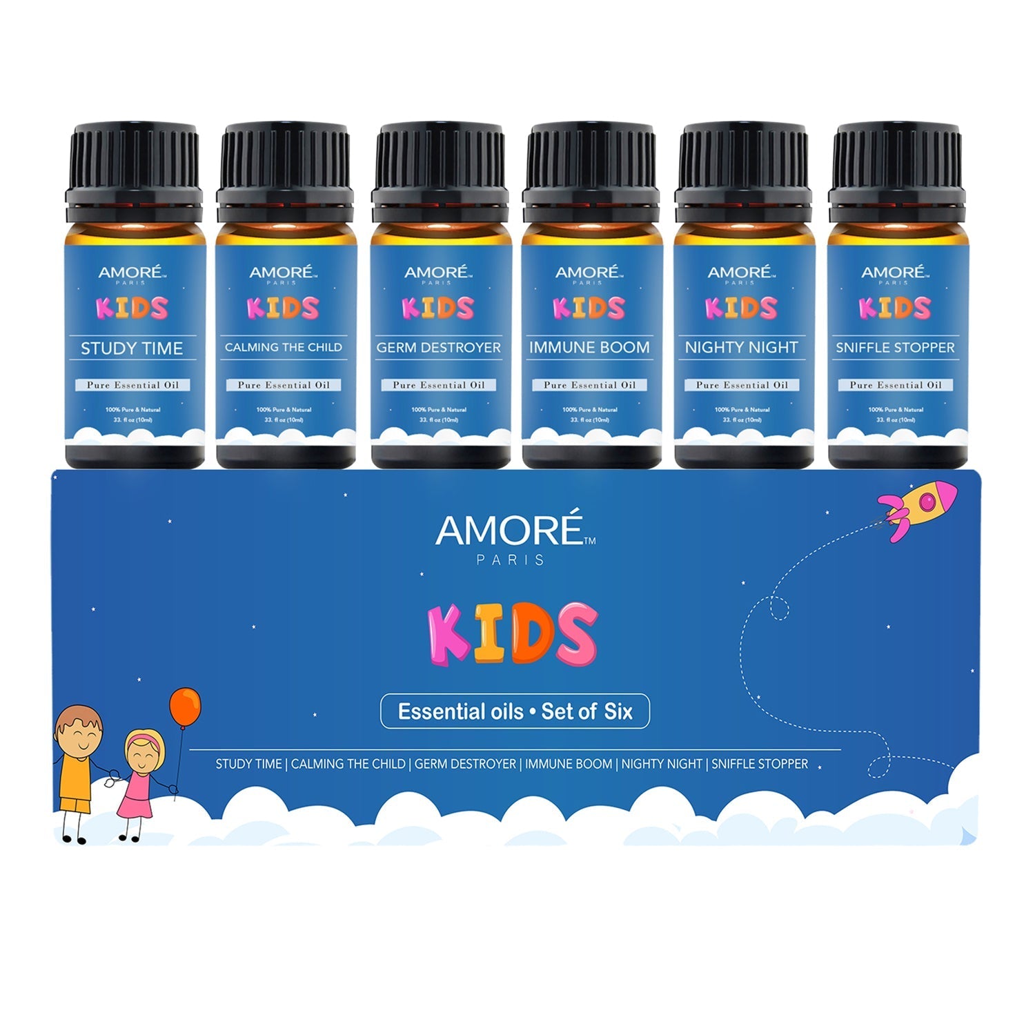 KIDS COLLECTION ESSENTIAL OILS (6 OILS IN A GIFT SET)