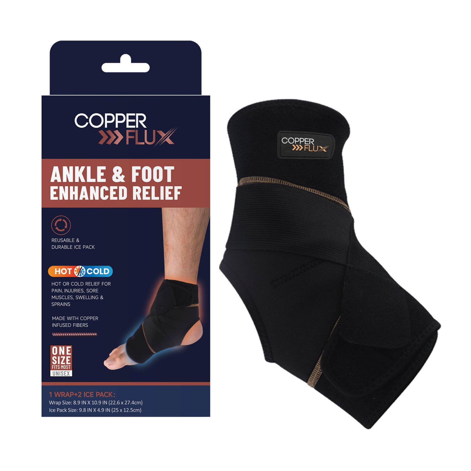Ankle & Foot Enhanced Relief & Recovery Brace