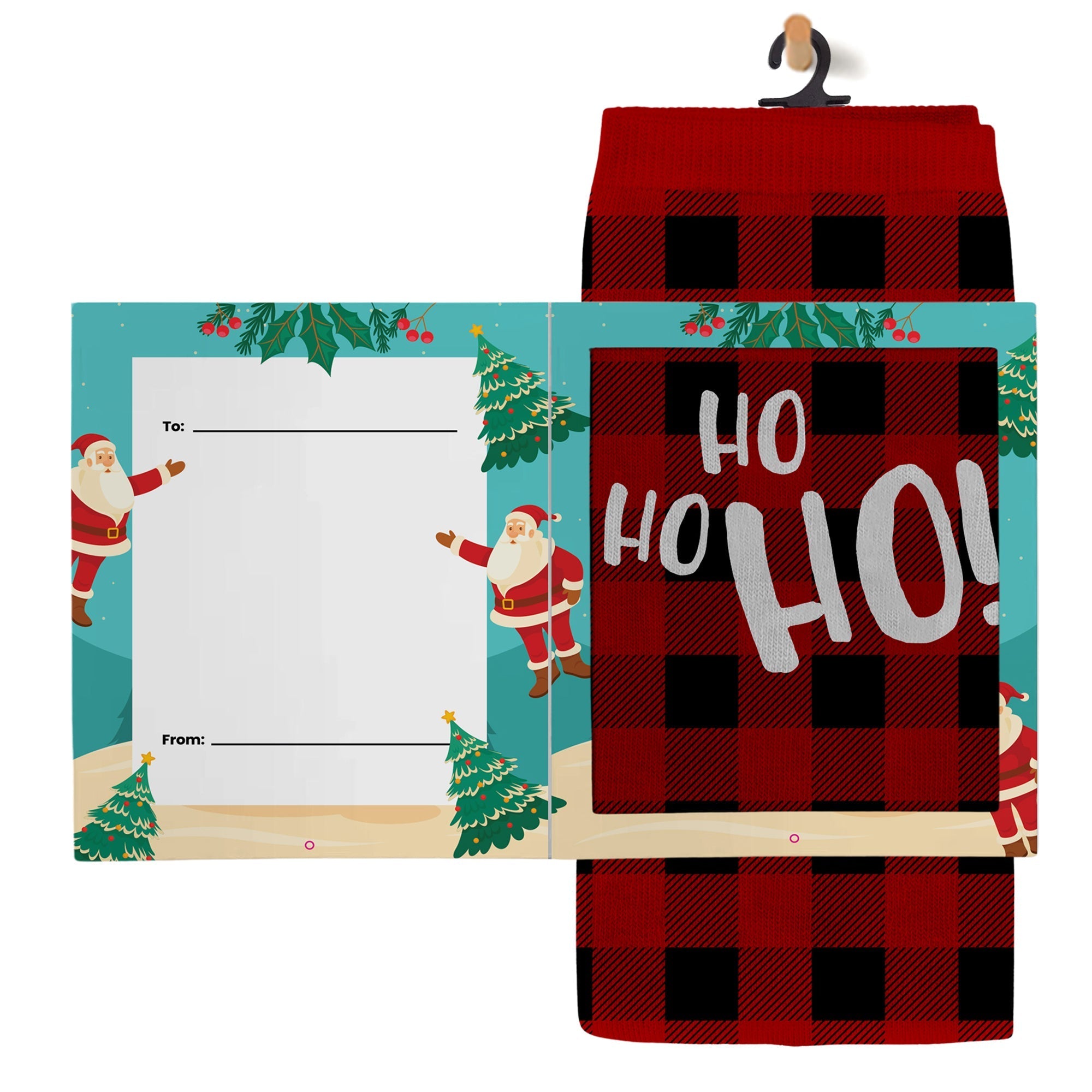 Greeting Card Socks - MERRY CHRISTMAS