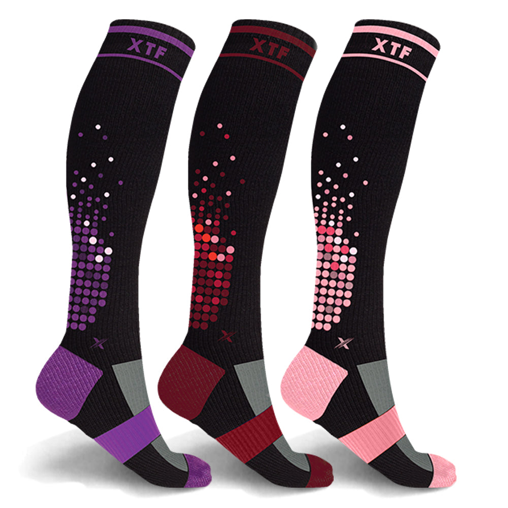 HIGH-INTENSITY WORKOUT COMPRESSION SOCKS - 3 ASST COLORS