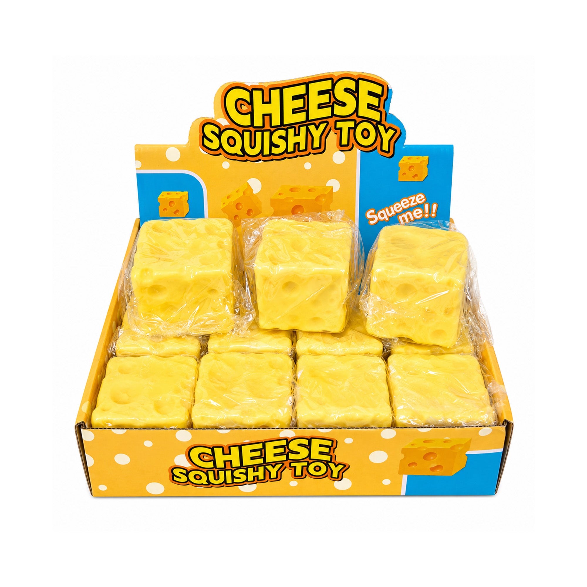 Cheese Squishy – Slow-Rise Sensory Squeeze Toy