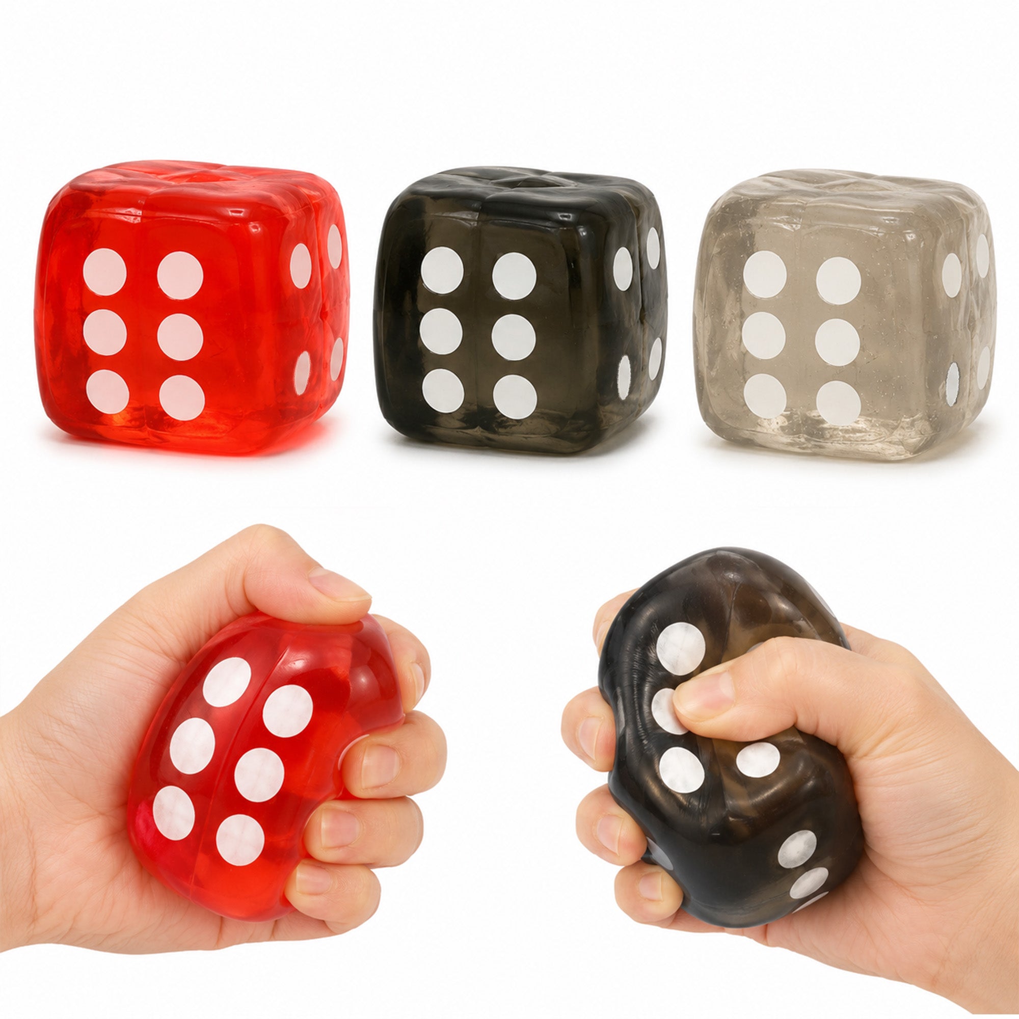 Dice Squishy Stress Ball – Slow Rising PU Foam Toy