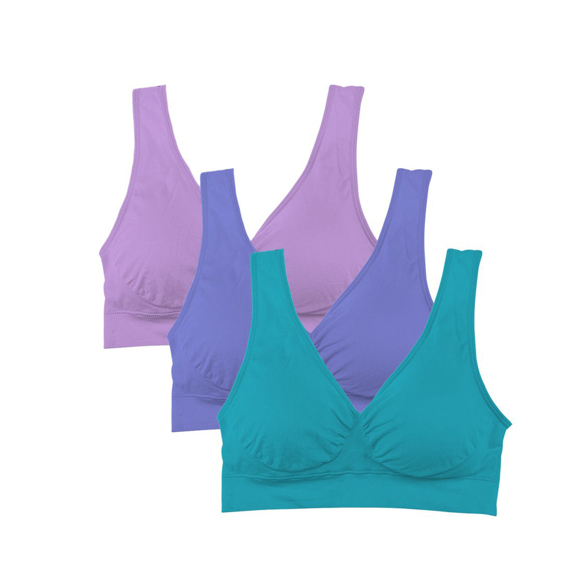 3 Pack: Seamless Lightweight Comfort Bras