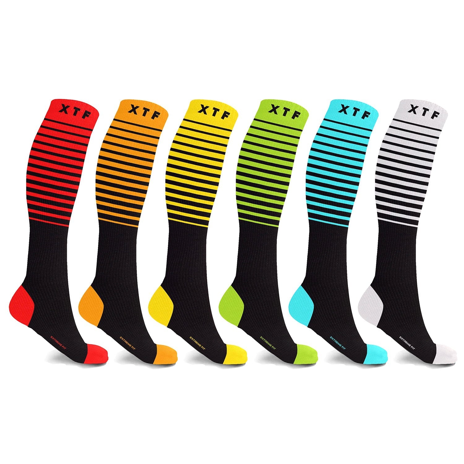 FLIGHT SOCKS - 6 ASST COLORS