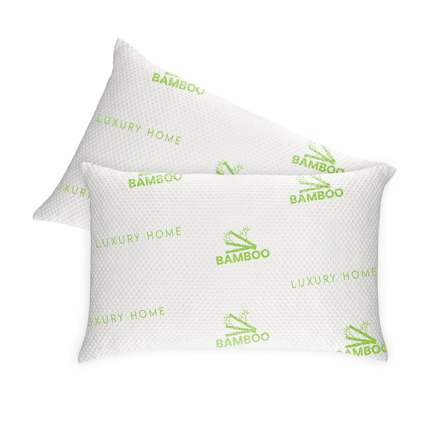 2-Pack: Bamboo Memory Foam Cooling Hypoallergenic Pillows