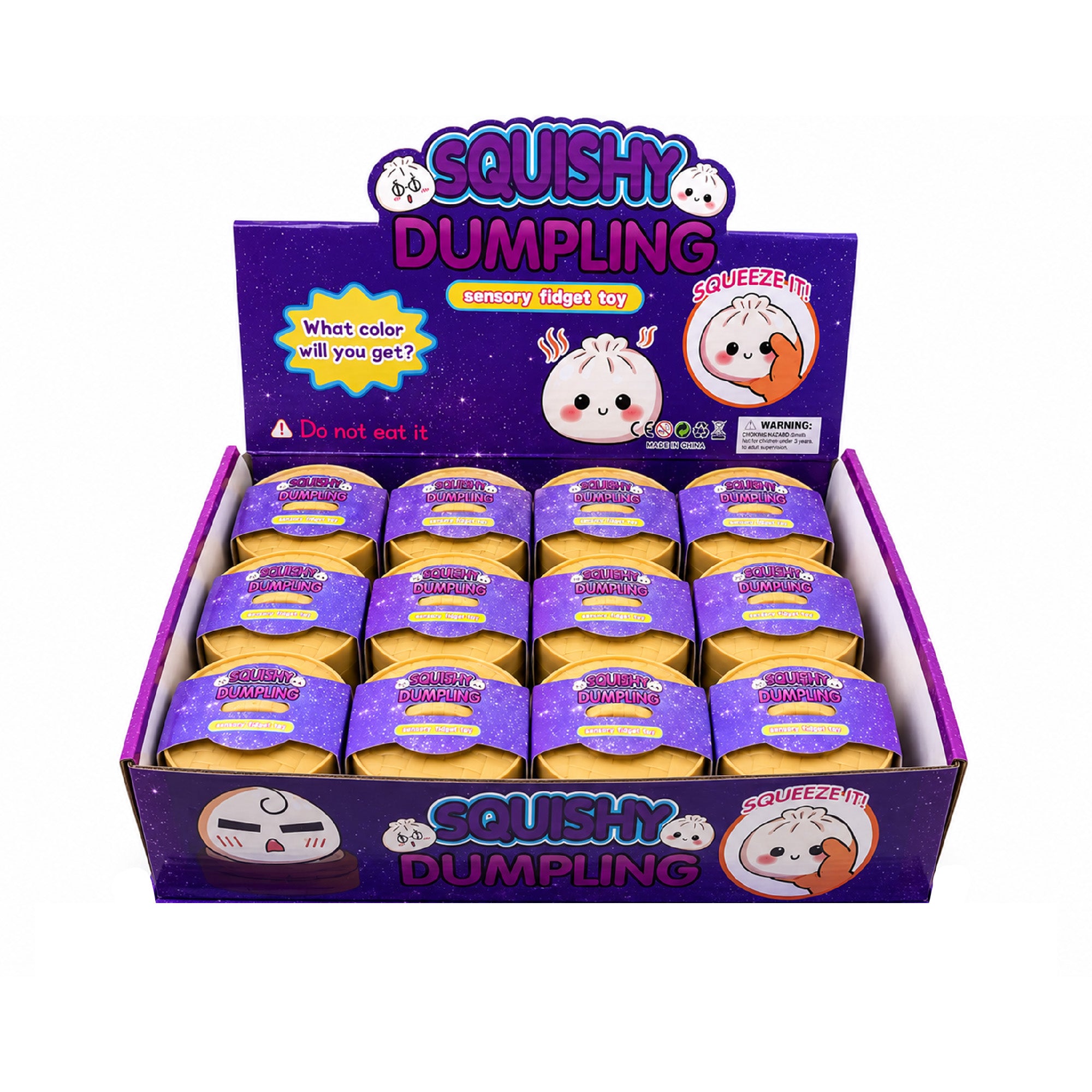 Mini Glitter Dumpling Squishy – Mystery Sensory Toy