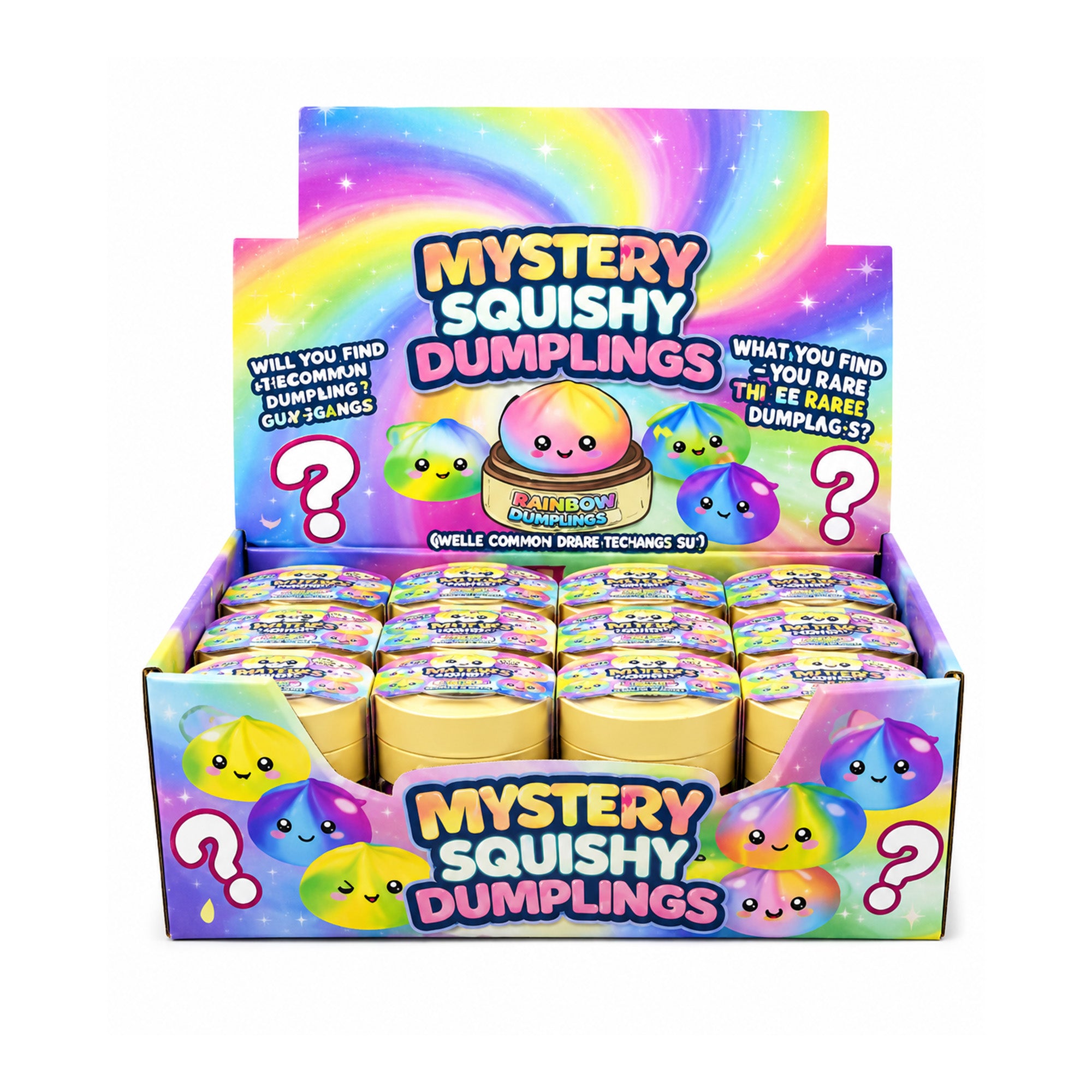 Mini Tie Dye Dumpling Squishy – Sensory Squeeze Toy