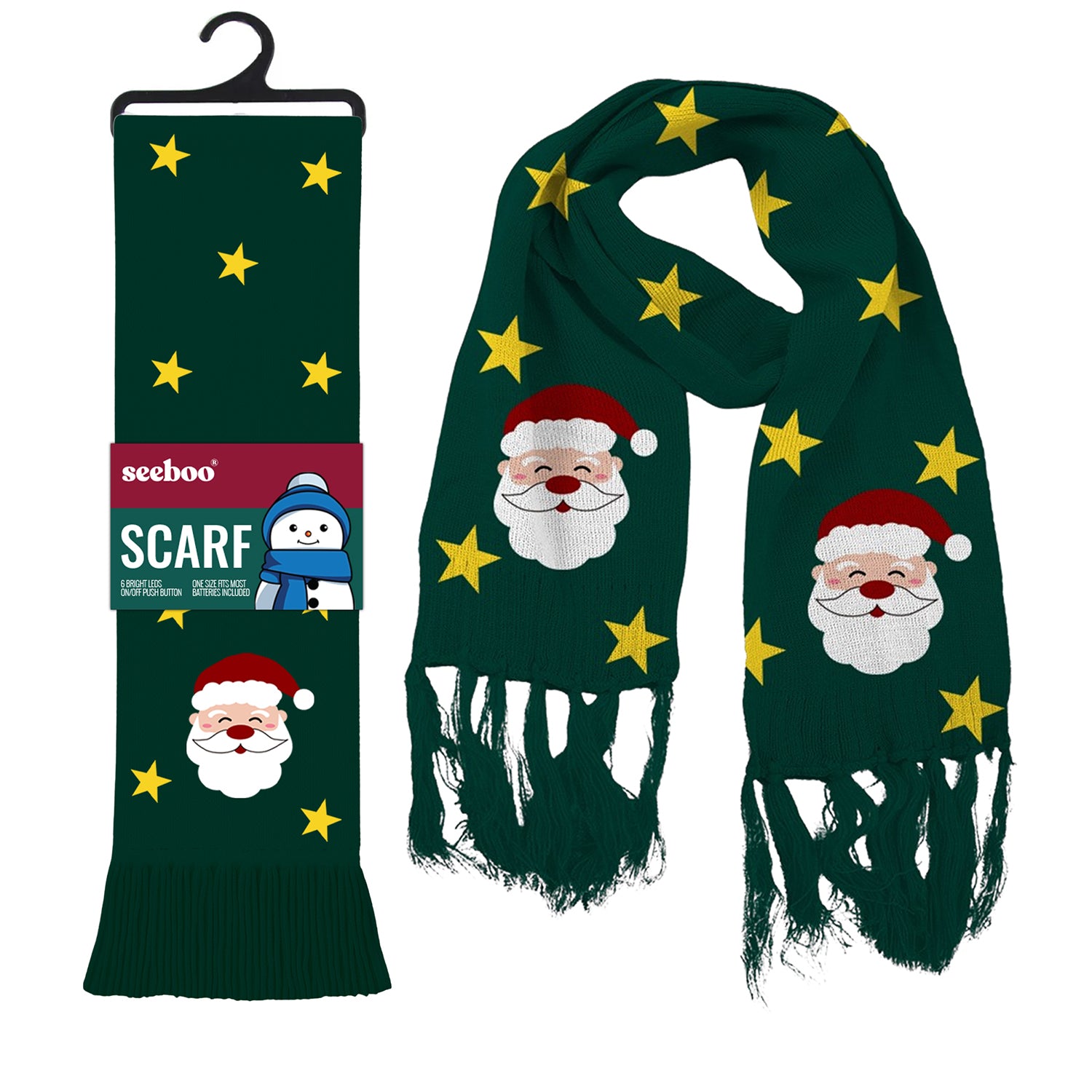 Unisex LED Knit Scarf – Soft Acrylic with Cashmere-Like Feel