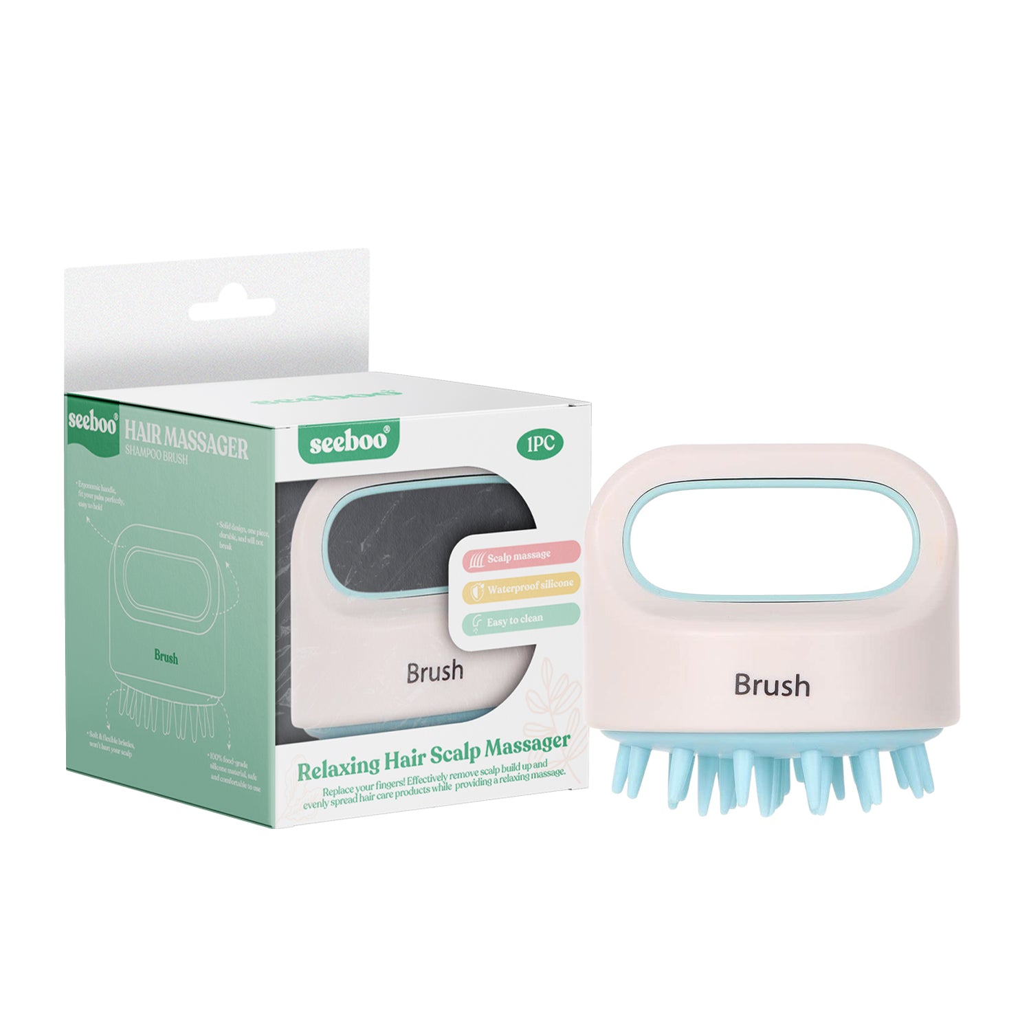 Wet And Dry Hair Scalp Massager Exfoliator for Hair