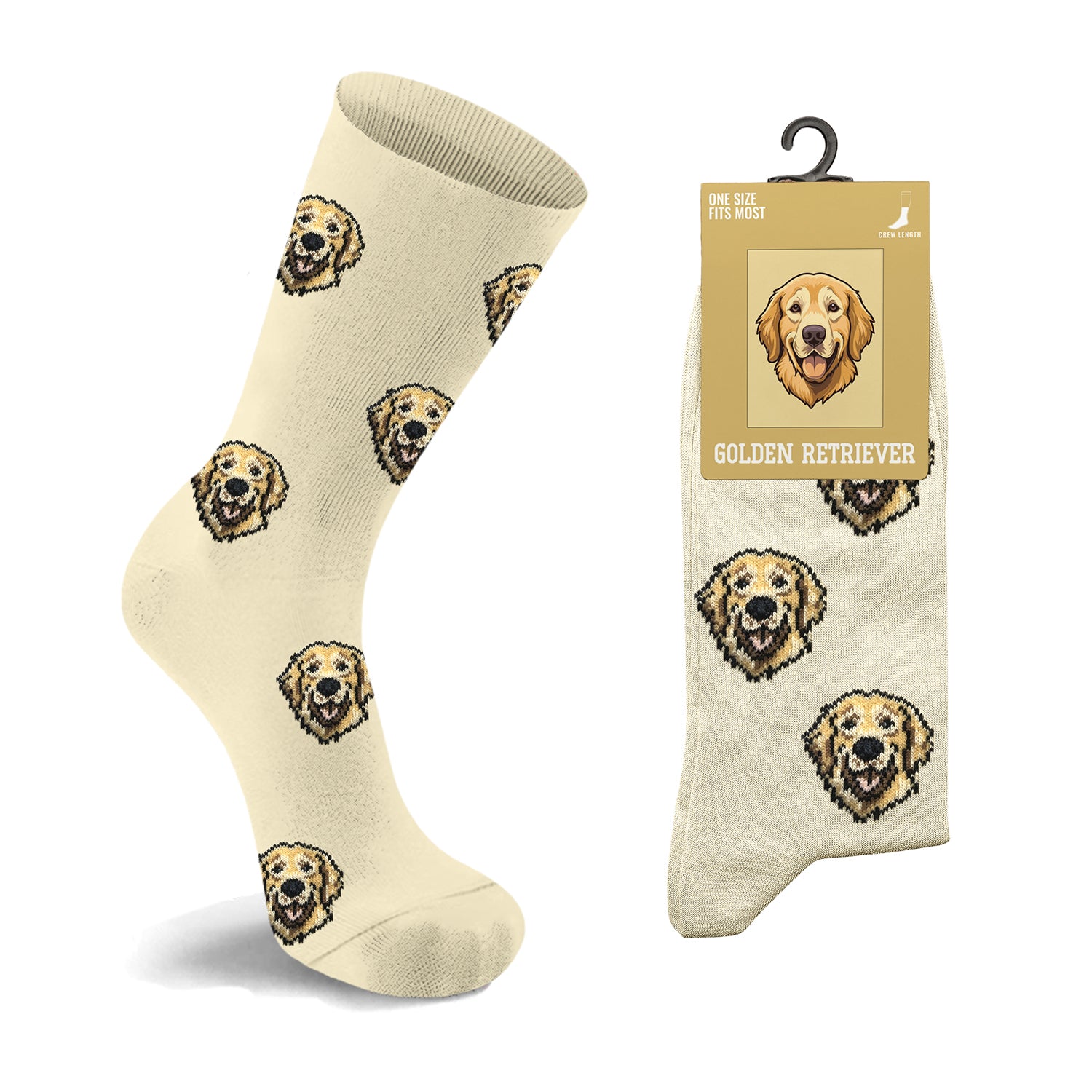 Unisex Dog Crew Socks – Soft Cotton Blend Everyday Comfort