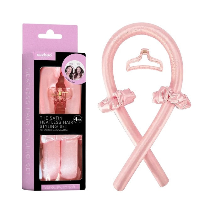 The Satin Heatless Hair Styling Set
