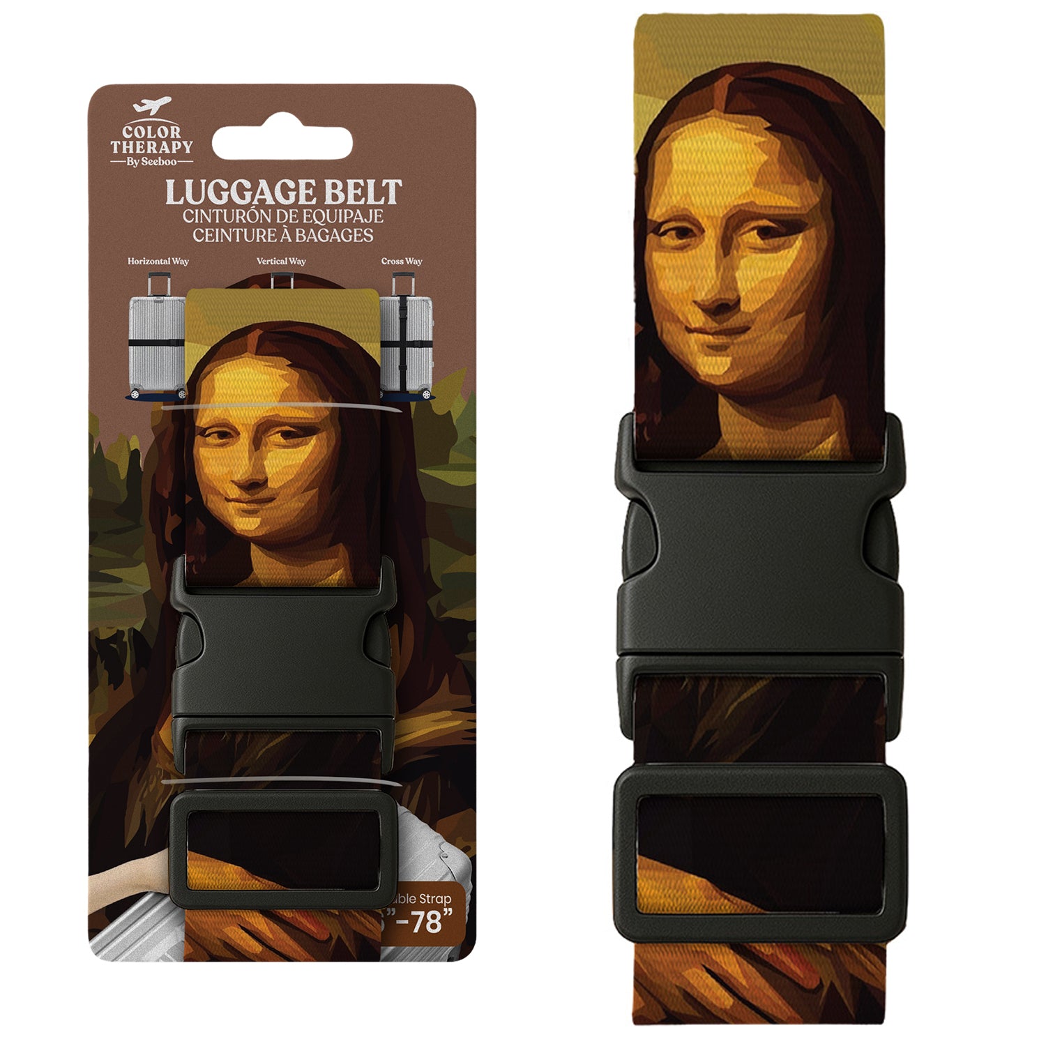 Adjustable Luggage Strap – Heavy-Duty Suitcase Travel Belt