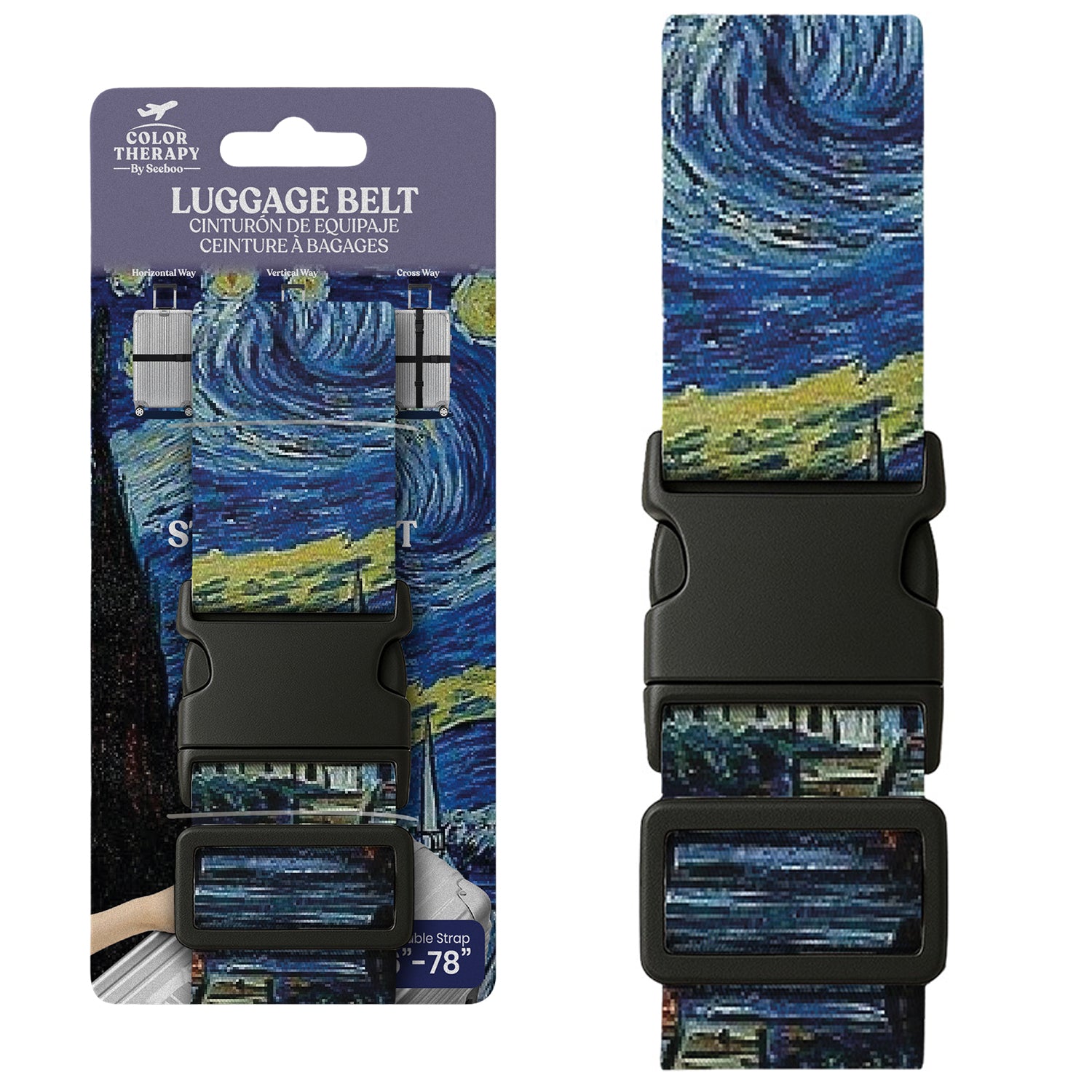 Adjustable Luggage Strap – Heavy-Duty Suitcase Travel Belt