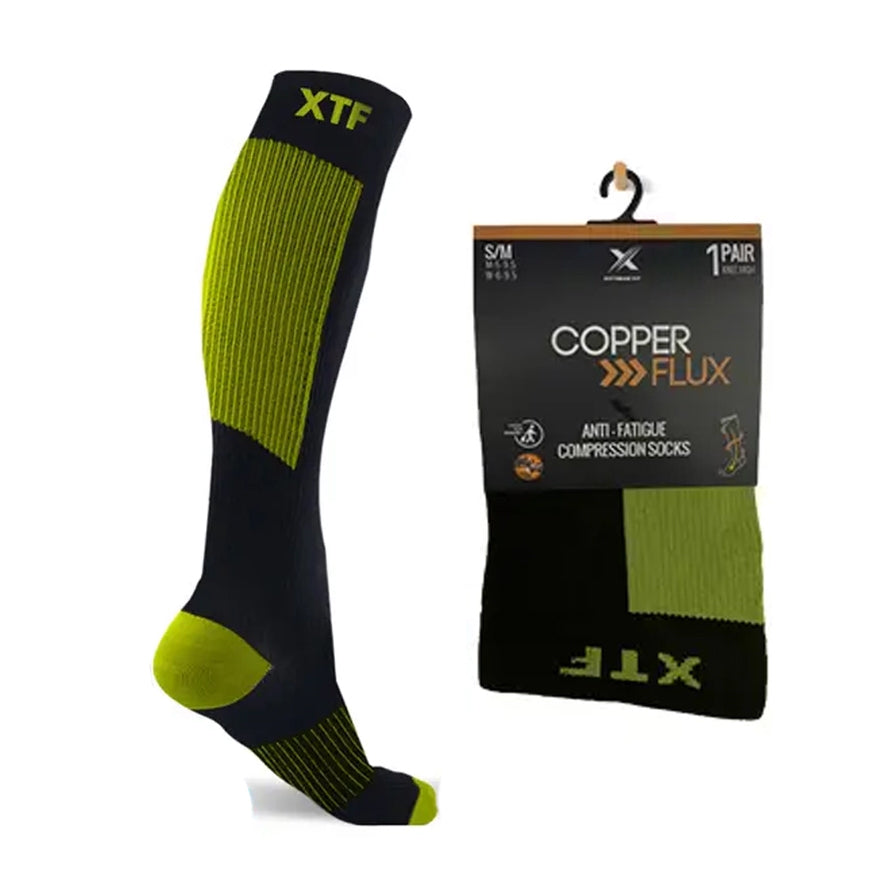 COPPER-INFUSED COMPRESSION SOCKS - GREEN