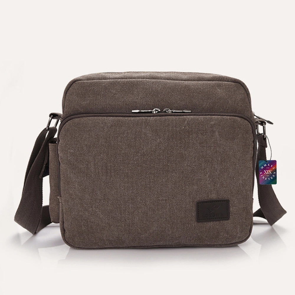 Unisex Multi-Pocket Travel Messenger Bag, Shoulder Bag