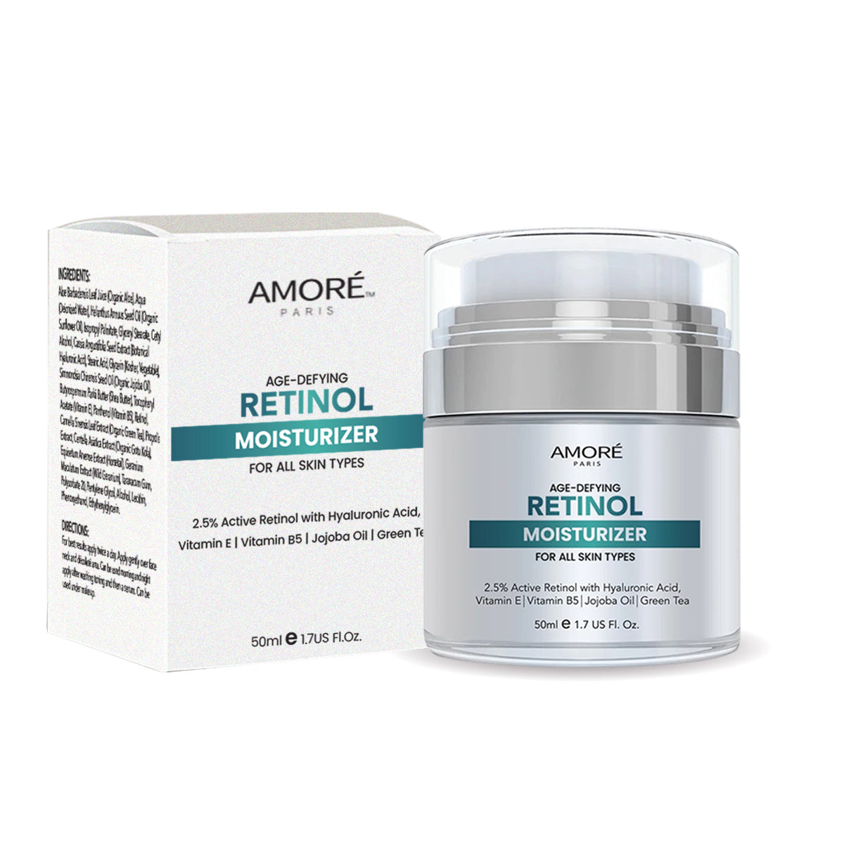 Retinol Moisturizer Cream for Face and Eye Area